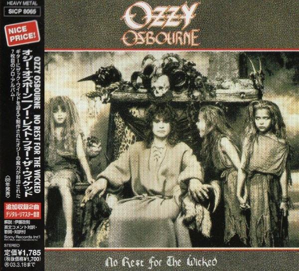 

CD OZZY OSBOURNE No Rest For The Wicked SICP8065 SONY RECORDS IN 2002 Japan Obi Rock