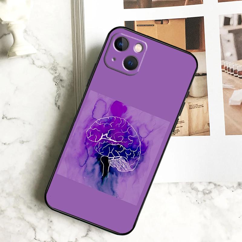 Anatomy Brain Phone Case For iPhone 17 16 15 14 12 11 13 Pro Max Plus 12 13 Mini 16e 17 Air Cover Coque
