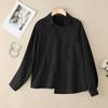 ZANZEA Women Turn Down Collar Loose Casual Long Sleeve Blouse