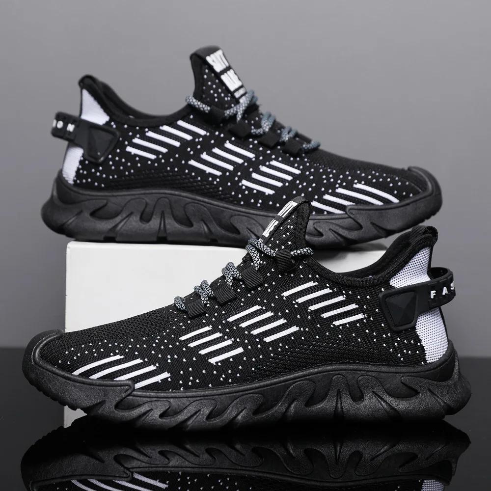 Men's Shoes Trendy Mesh Shoes Spring Shoes Men's Shoes Outdoor Casual Men's Sports Shoes Flying Knitting