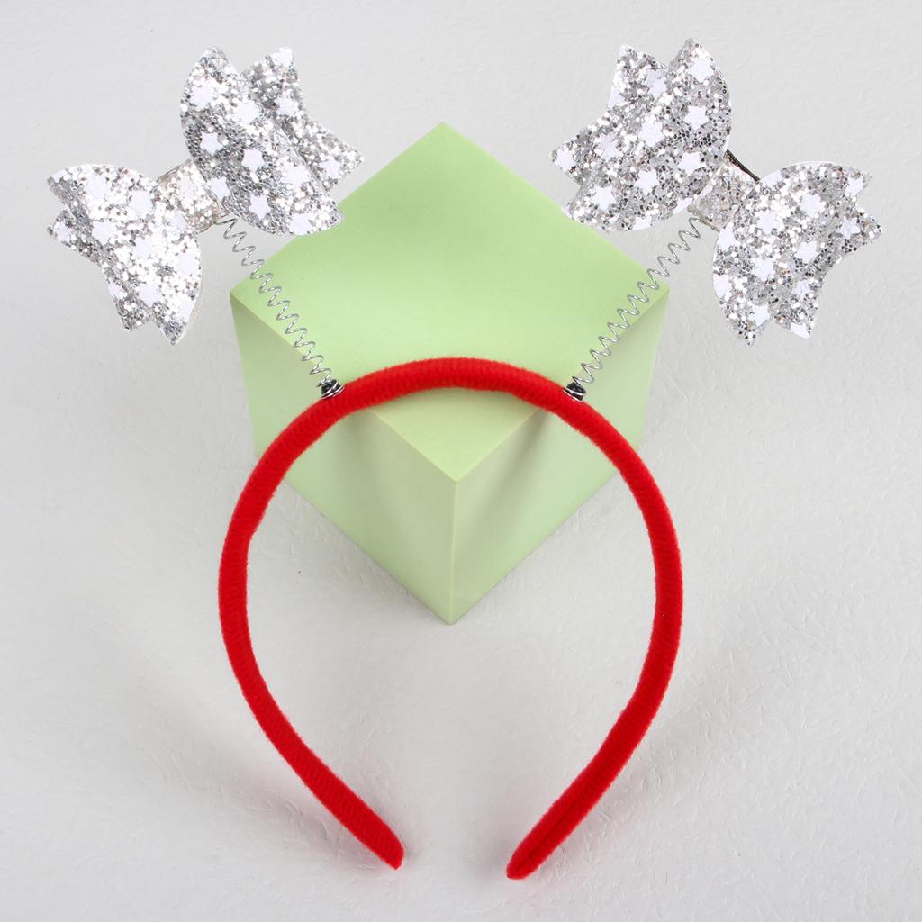Fashion USA Independence Headbands for Girls Glitter Hair Bows Hairbands Star Bows Headbands Girls Kids Party Hair Accessories