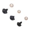 140Pcs Set   Noses Plastic 3 Sizes with Washers for Stuffed Animals Dogs Doll Making Black