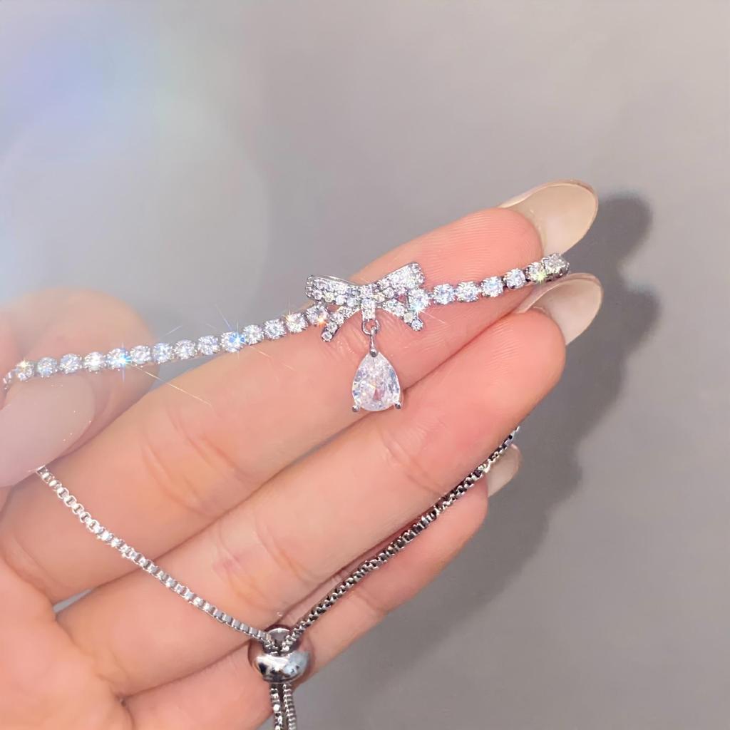 Zwei Karat Prinzessschliff Simulierter Moissanit Armband - Vielseitiger Damen-Beadschmuck