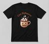 Cozy Halloween Ghost Marshmallow Hot Cocoa Cute Fall Black Unisex T-Shirt