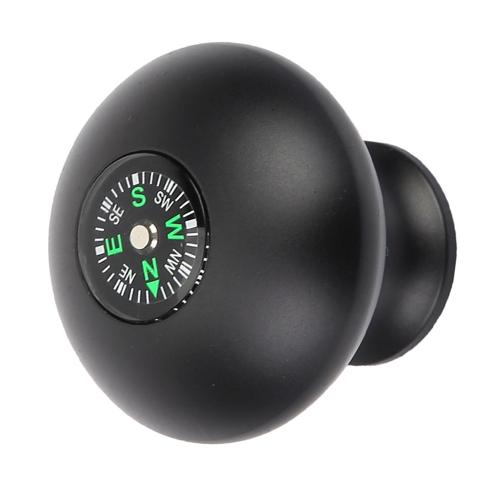 Outdoor Universal Trekking Pole Stick Monopod Tripod Head Grip Knob with Compass