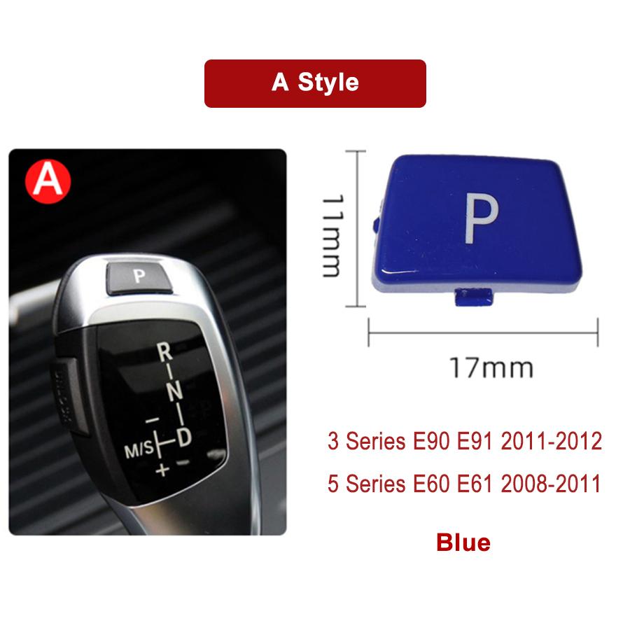 Car Gear Shift Lever Auto P Parking Button Cap Cover For BMW 3 5 7 X3 X4 X5 X6 Series E90 F30 F10 F01 F25 F26 E70 F15 F16
