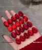 Eniiesh Dark Rose Red Agate Cat Eye Gel Nail Polish - 2025 Autumn/Winter Cherry Wine Red