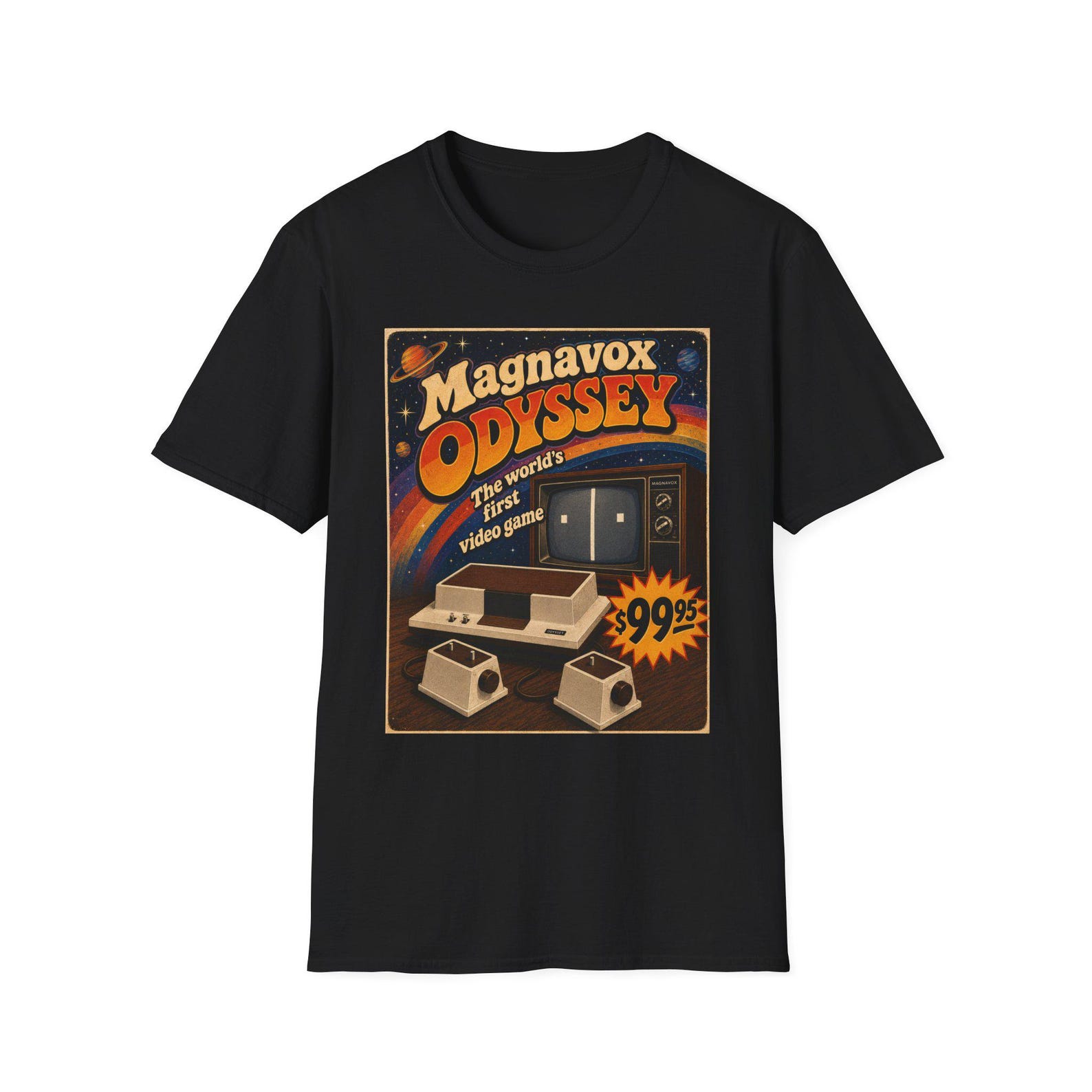 Magnavox Odyssey vintage video game T-Shirt | Retro console tee 3XL