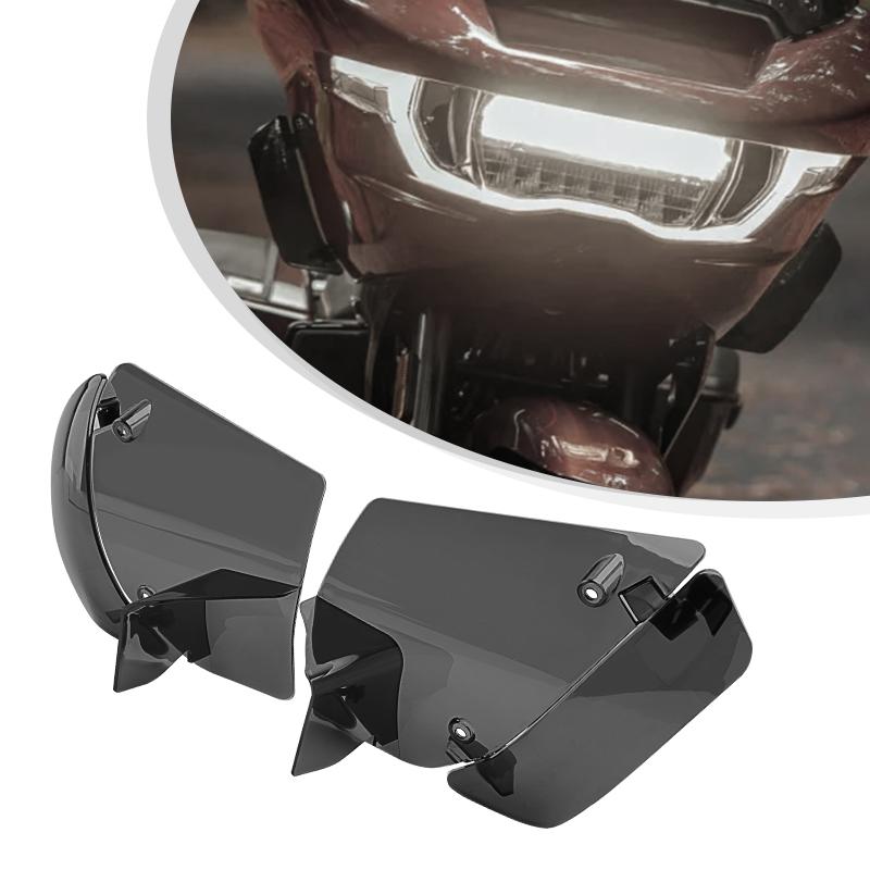 Motorcycle Air Deflector ABS Reflective Saddle Shields Adjustable Air Heat Deflector For Harley Touring Road Gliding 2026-2026