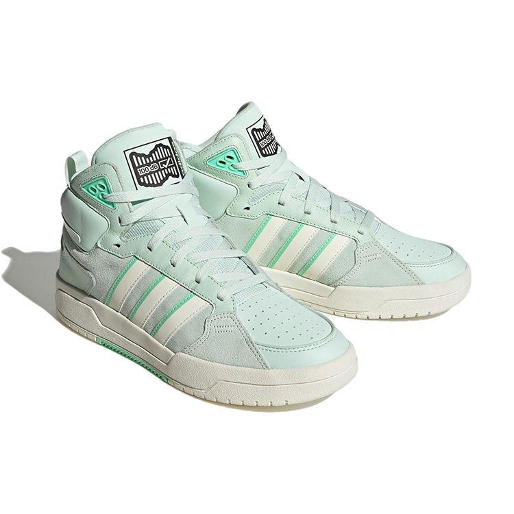 Adidas Neo 100Db Comfortable Trendy Lightweight Durable Non-Slip Mid-Top Skate Shoes Unisex Skate Shoes Mint-Green IG2792