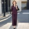 Elegant Summer Two-Piece Set: Wide-Leg Pants & Top for Middle-Aged Women