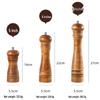 Antique Oak Pepper Grinder: Manual Tool for Peppercorns, Salt & Seasonings.