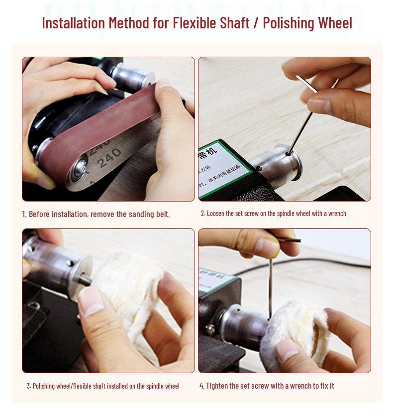 Compact Electric Mini Belt Sander & Sharpener