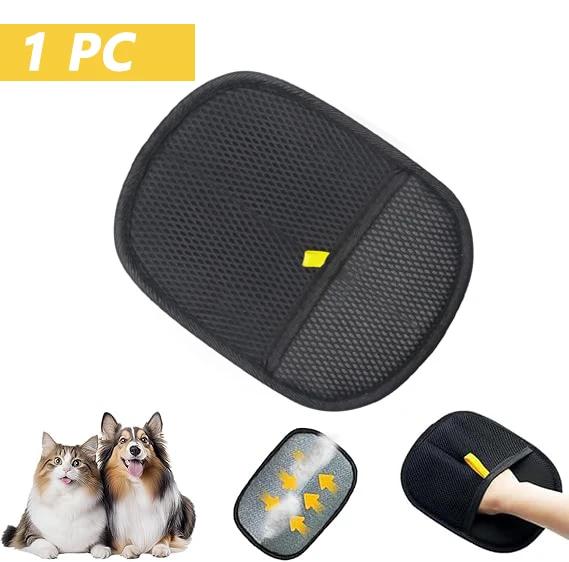 2-in-1 Pet Hair Removal Glove-Reusable Static Electricity Grooming Mittens for Dogs Cats,Double-Sided Fur Remover for Furniture