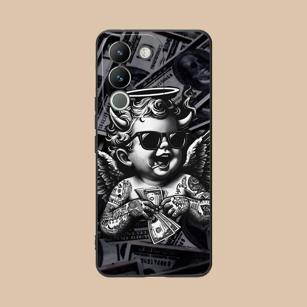 USD Dollar Matte TPU Mobile Phone Case for VIVO V60 V50 V40 V30 V29 V27 V25 V23 Pro Lite 5G Colorful Printing Cover