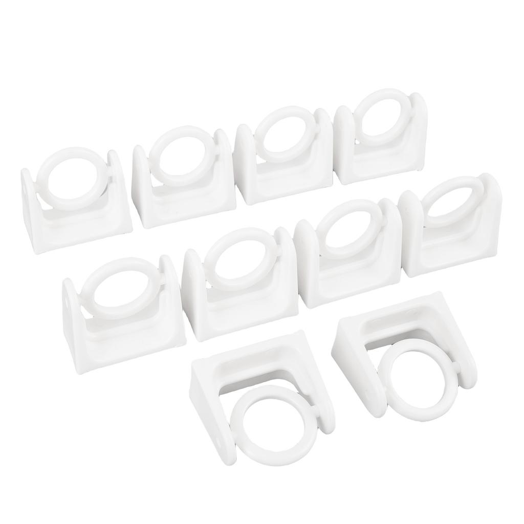 10Pcs Curtain Rod Bracket Rotatable Self Adhesive Curtain Pole Holder for Bathroom Bedroom Kitchen