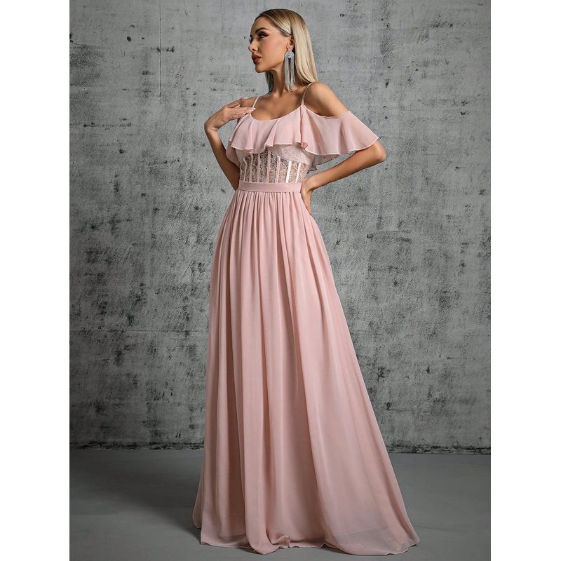 Evening Party Dress Wedding Long Maxi Birthday Gown Formal Dress Long Dress Picture Color--Al3894 S
