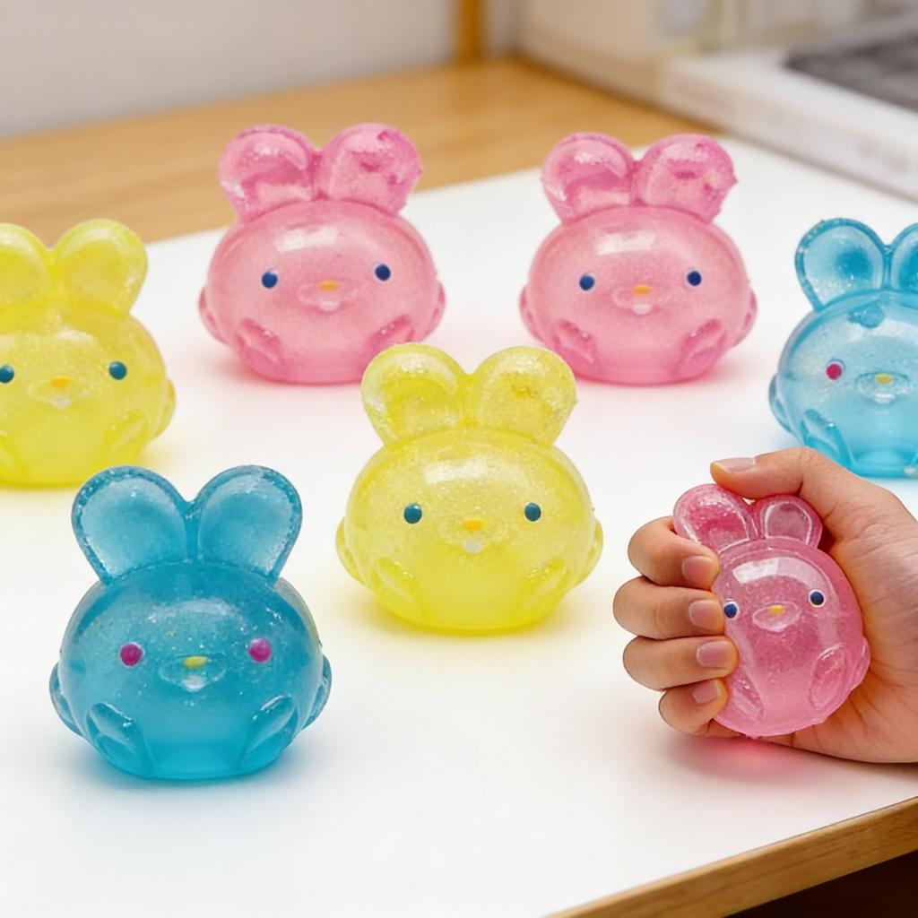 New Simulation Rabbit Soft Toy Decompression Extrusion Toy Soft Slow Compression Manual Toy Relaxation Party Gift Gift