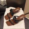 High-end French Wedge Heels Cool Slippers Fairy Wear 22 Years of New Summer Temperament High Heels Sandals