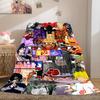Japanese anime cartoon NARUTO famous Uzumaki Naruto blanket soft home furnishing nap decoration four seasons warm Sherpa blanket B12