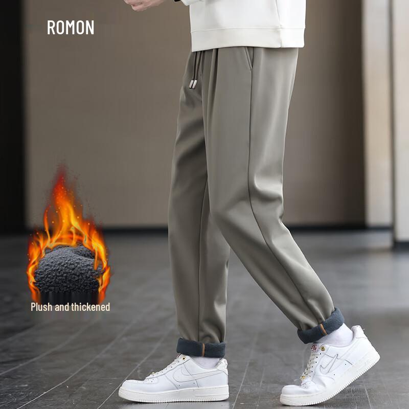 

Luomeng Men s Fleece-Lined Anti-Static Casual Pants 3XL