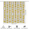 Yellow Bath Shower Curtain Fabric With Diamond Shape For Home Decoration Waterproof Shower Cover
