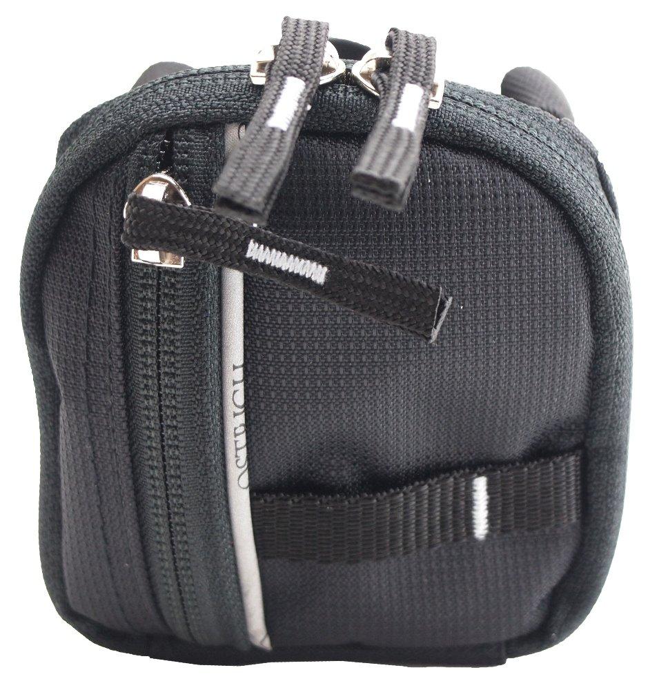 Ostrich Saddle Bag Black [SP-505]