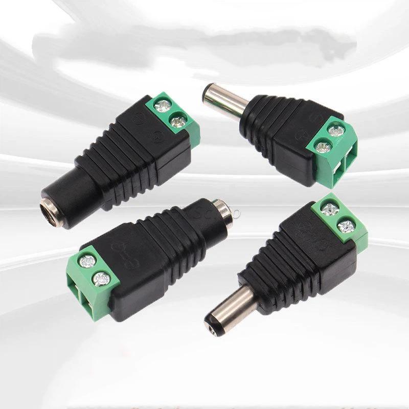 No Soldering Male Female Camera Monitoring Video Cable Plug Connector for Home Security Camera Cabling Installation