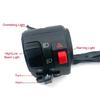 Horn Button Turn Signal Warning Light Handlebar Controller Switches Easy Installation Motorcycle Switches Left 22mm