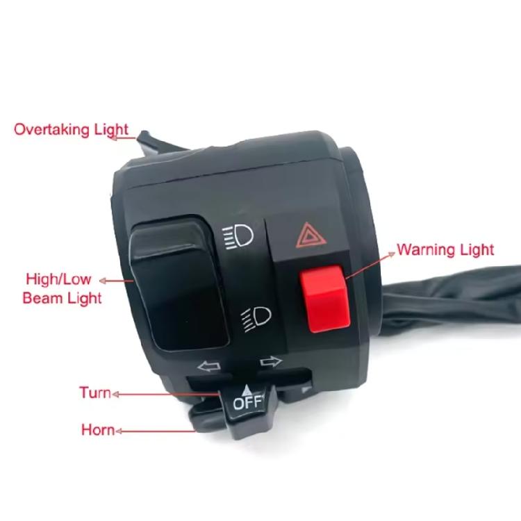 Horn Button Turn Signal Warning Light Handlebar Controller Switches Easy Installation Motorcycle Switches Left 22mm