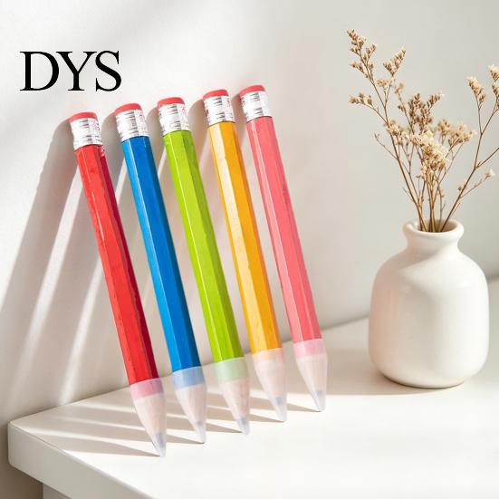 Novelty Stationery Gift Giant Colored Pencil with Eraser 34cm Wooden Prop for Decor Photo Extra Large Shoot Advertising Creative Desk Ornament Unique