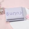 Fashion English Letter Prints Short Wallet PU Leather Foldable Coin Purse Pink Multipurpose Money Bag Women Girl Travel