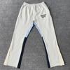 STREETRICH Pantalon de survêtement décontracté Style High Street Imprimé éclaboussures Peint à la main Cordon de serrage Pantalon évasé pour homme Coupe ample Tissu mélangé coton