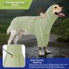 Reflective Dog Raincoat Reflective Stripe Waterproof Dog Rain Jacket with Leash Hole Adjustable Design Dog Hooded Raincoat