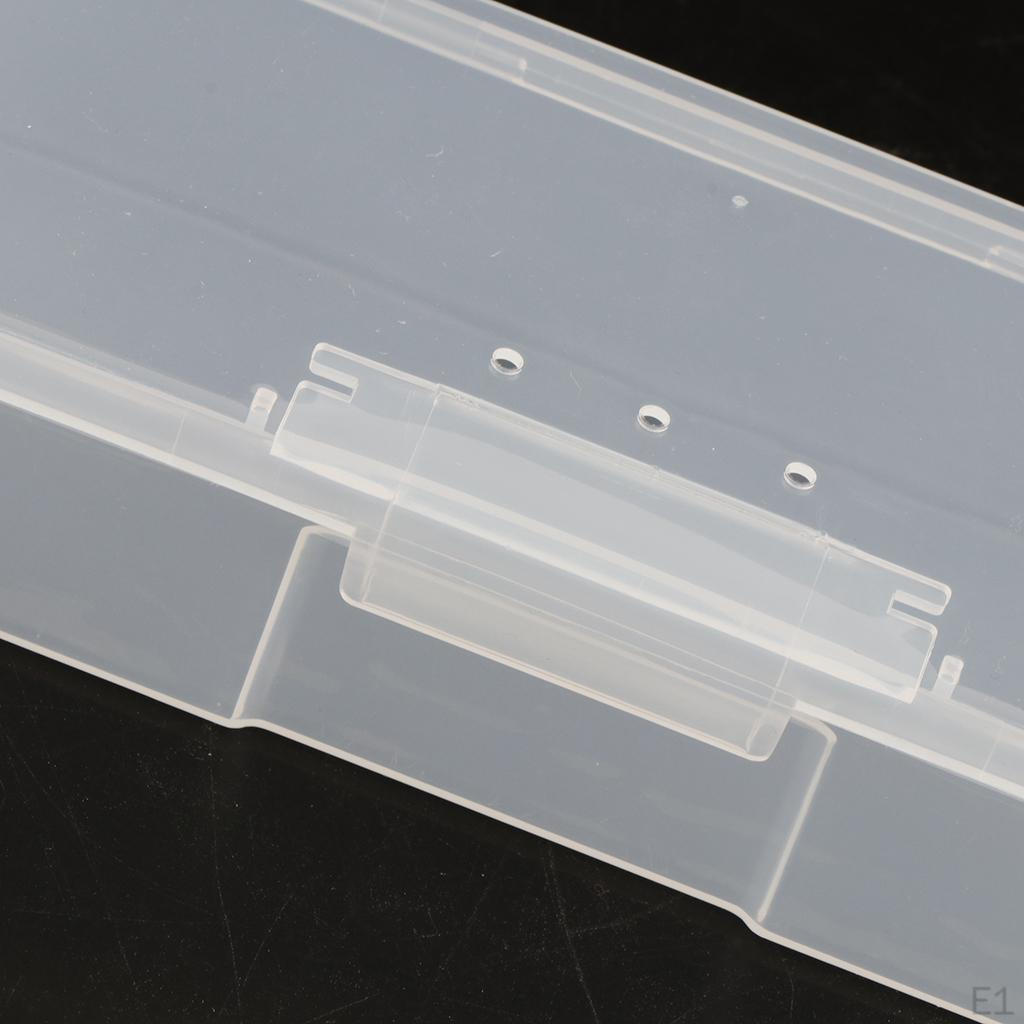 Custodia portaoggetti Organizzatore di componenti portatile Contenitore per gioielli, trasparente, 19,5x7,8x4 cm