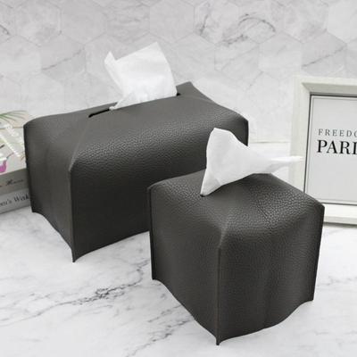 Modern PU Leather Tissue Box Creative Cute Ins Creative Simplicity Napkin Case Car-Carrying Toilet Home Bathroom Tissue Case