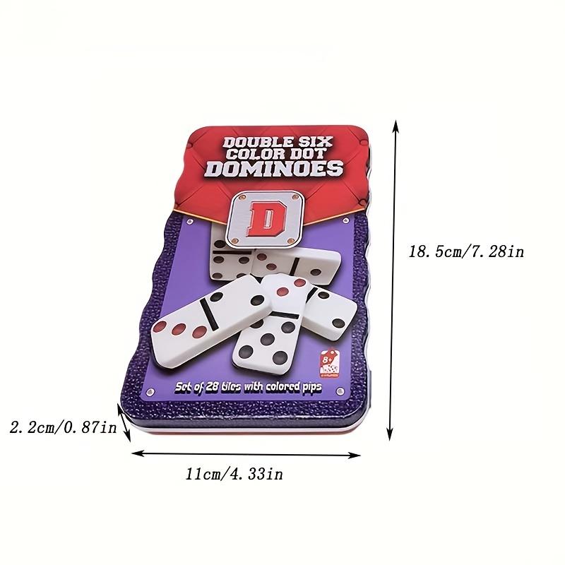 

Классический набор из 28 предметов домино, настольная игра для путешествий и развлечений чёрный