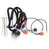 DC 12V H4 Headlight Relay Harness Ceramic Socket Relay Wiring Harness Kit  Offroad Truck