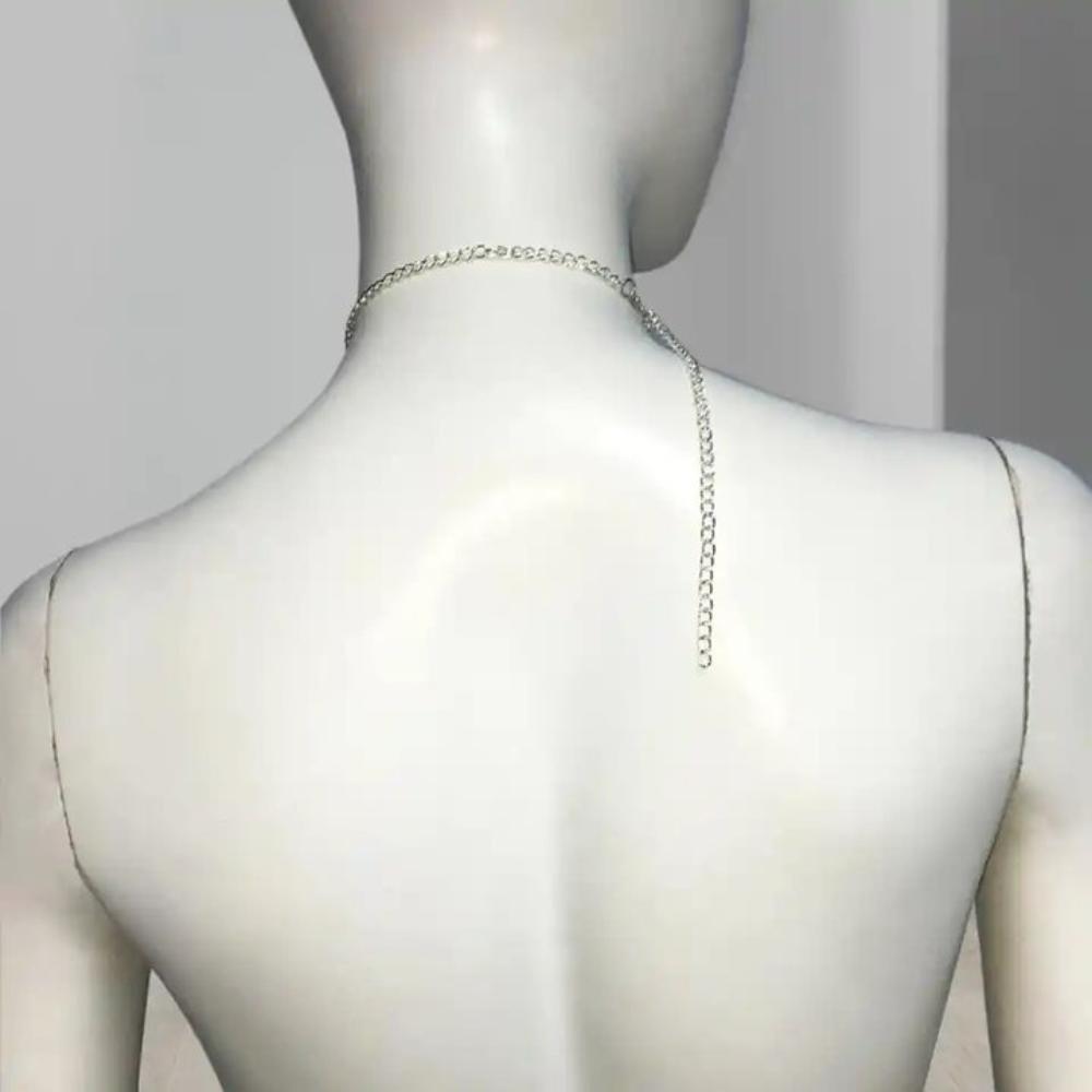 Adjustable Crystal Rhinestone Neck Tie Soft Glitter Cravat Metal Sequin Necktie  Suit Accessories