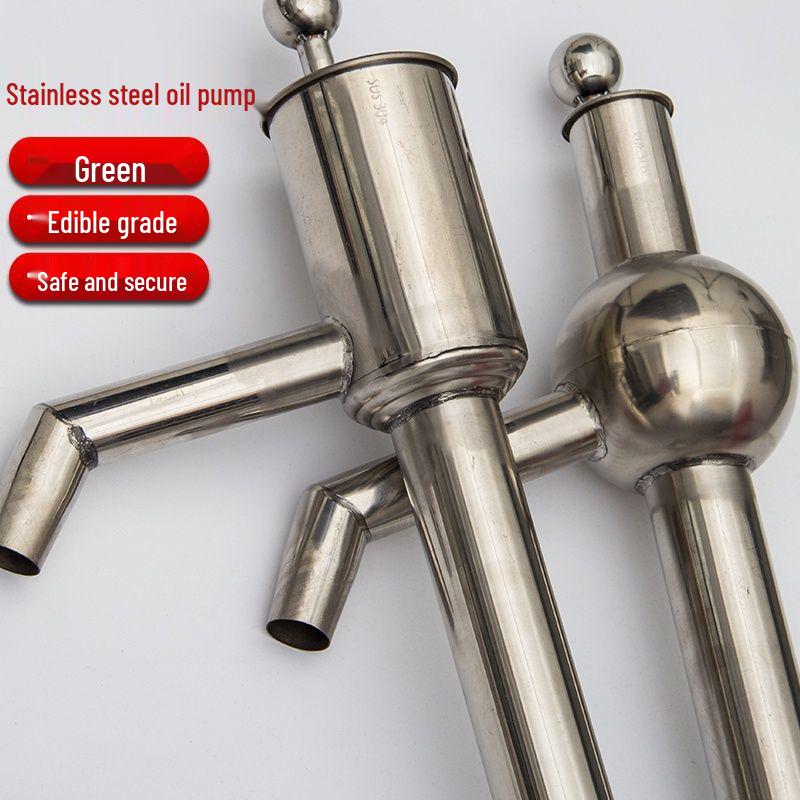 Hand-Cranked Stainless Steel Oil and Water Siphon Pump with 200L Steel Wire Hose