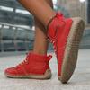 Women's Microfiber Casual Shoes Fashion Men's Driving Shoes Men's Lace Up Flat Shoes Comfortable  Loafers