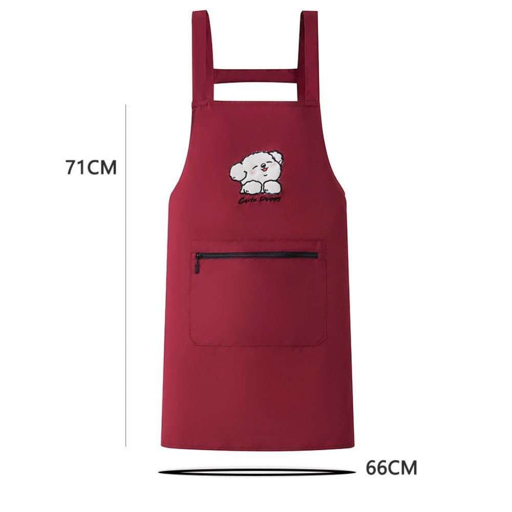 Anti-fouling Chef Apron Large Pockets Kitchen Cooking Smock Fashion Cooking Apron  for Kitchen
