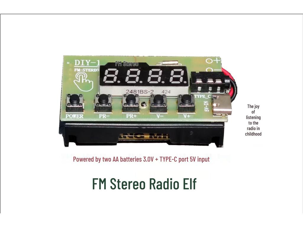 Stereo FM Radio Kit with Digital Display - DIY Parent-Child Welding Project