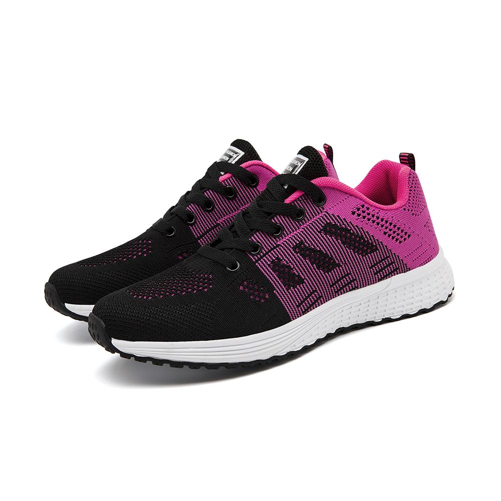 

Women s Casual Shoes, Fashionable Breathable Knitted Flat Sneakers, Women s Sneakers, Vulcanized Bottom Gym Sneakers, Women s White Shoes 35