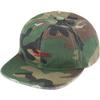 Distressed Script 6-Panel Woodland Camo