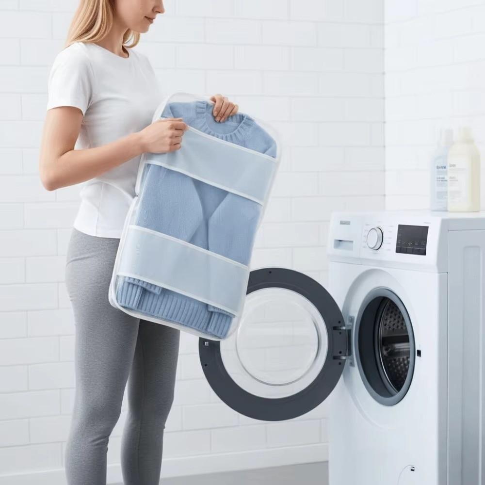 Large Capacity Clothes Protector Bag Zipper Sweater Wash Bag New Filter Mesh Bag