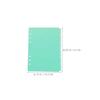4Sets A5 Ring Binder Index Dividers PP Material Colorful Page Tabs Writable Replacement Dividers for Filing Systems Notebook