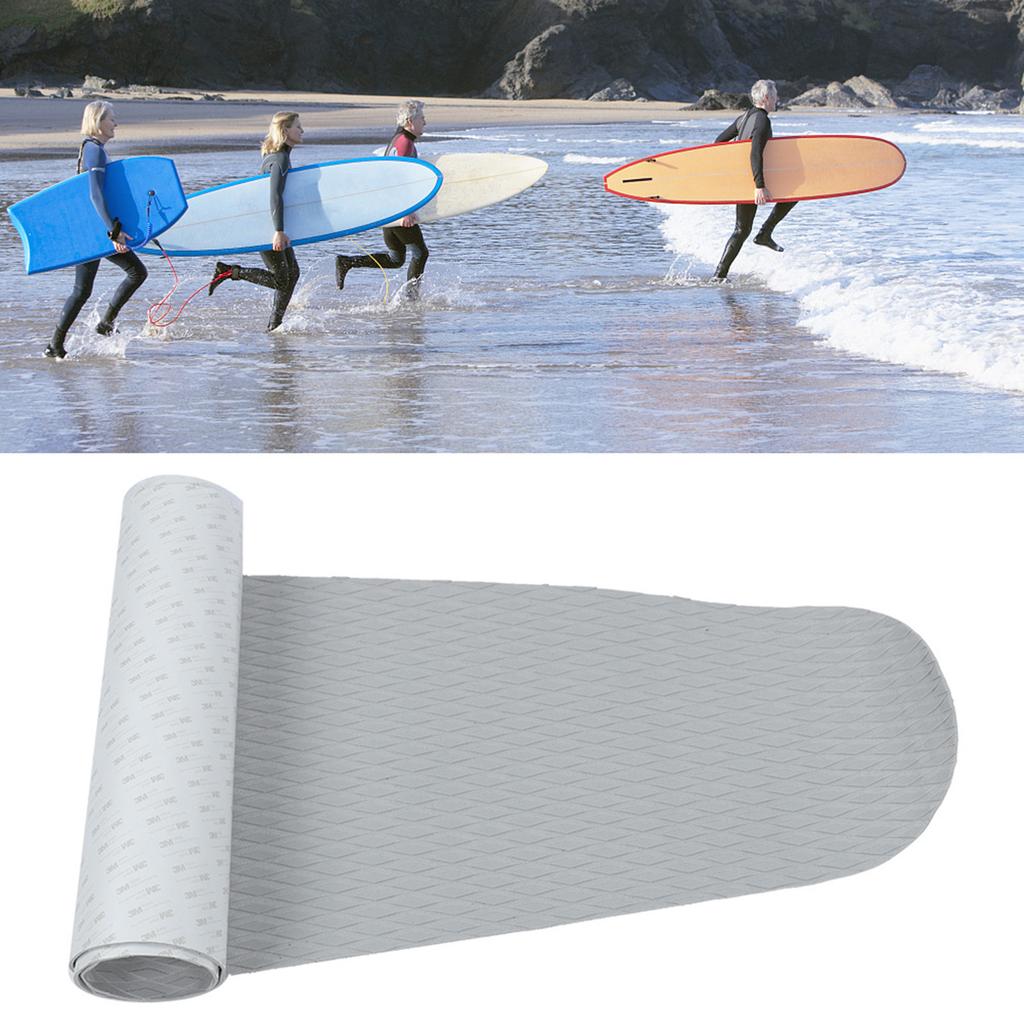 EVA Anti-Rutsch-Pad Rautenmuster mit Klebeband für Deck Surfbrett (schwarz)