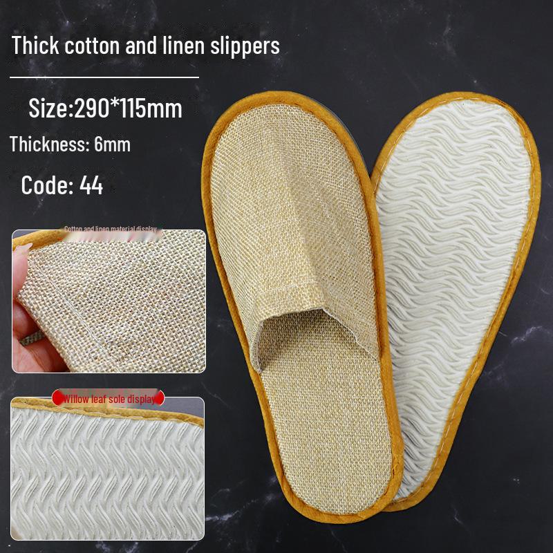 Verdickte Korallenfleece Rutschfeste Einweg-Hausschuhe für Hotels, Pensionen und Reisen