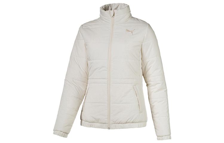PUMA ESS Jackets Women s Ecru Stand Collar Moderate Pilot 853641-11 XL